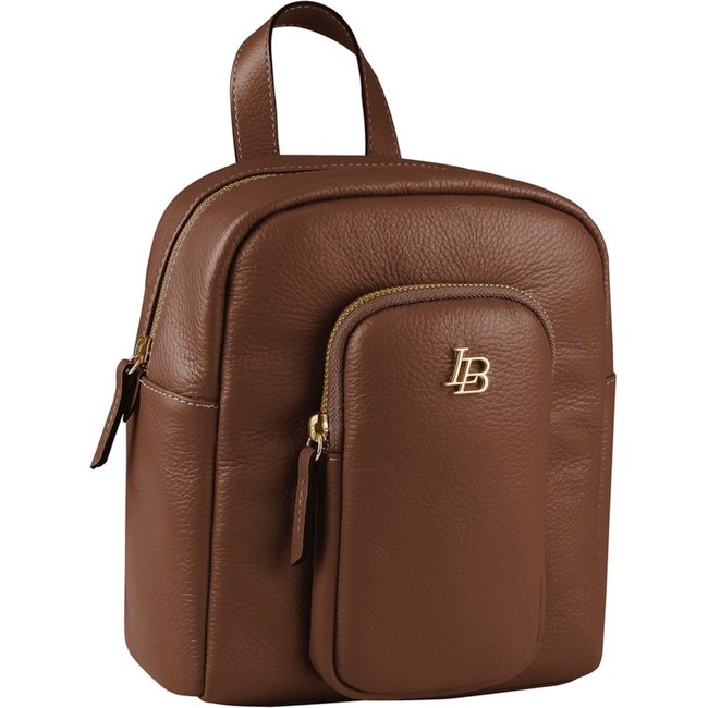 Mochila Pequena Linea Bella 6059 Marrom Escuro