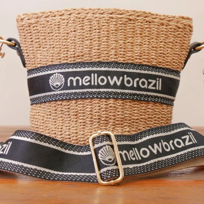 BOLSA DE PRAIA EM PALHA, C/ ALÇA E C/ FORRO - BUZIOS - Marrom - MELLOW BRAZIL