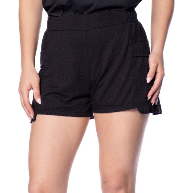 Short Feminino Habana Barra Assimétrica Preto