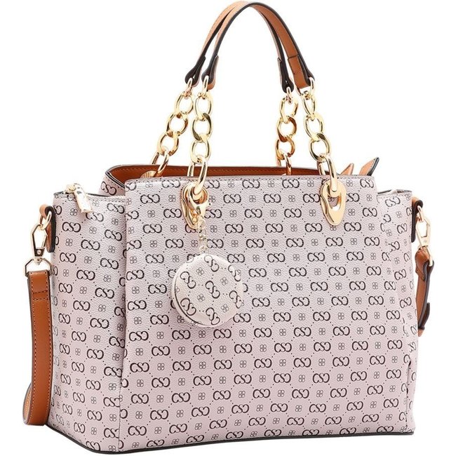 Bolsa Feminina Chenson Monograma Elegance 3485404 Bege