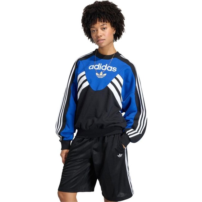 Moletom de GOLA REDONDA COM RECORTE adidas Originals Azul