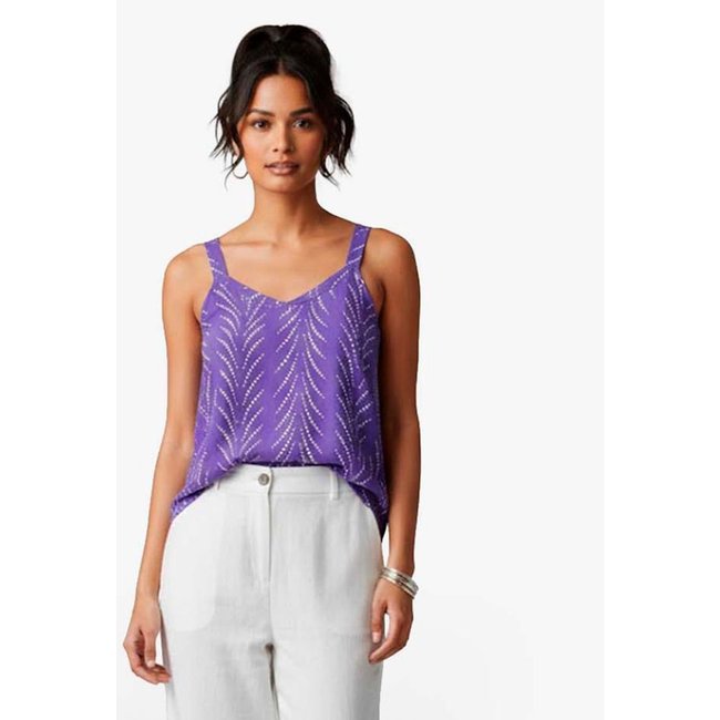 Regata Feminina Quadriculada Infinita Cor Roxo