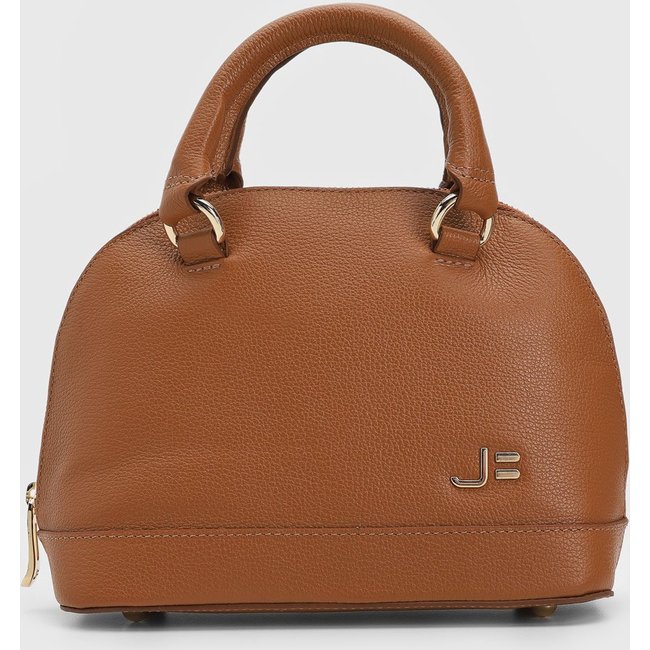 Bolsa Tiracolo Feminina Jorge Bischoff Alça Dupla Caramelo