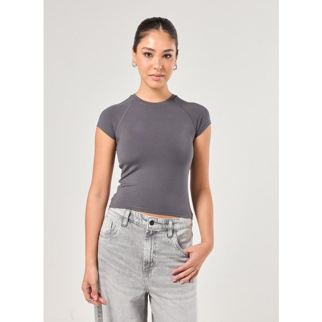 Blusa Manga Curta Justa Raglan