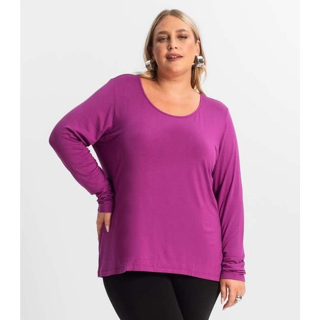 Blusa Manga Longa Viscotorcion Secret Glam Vermelho