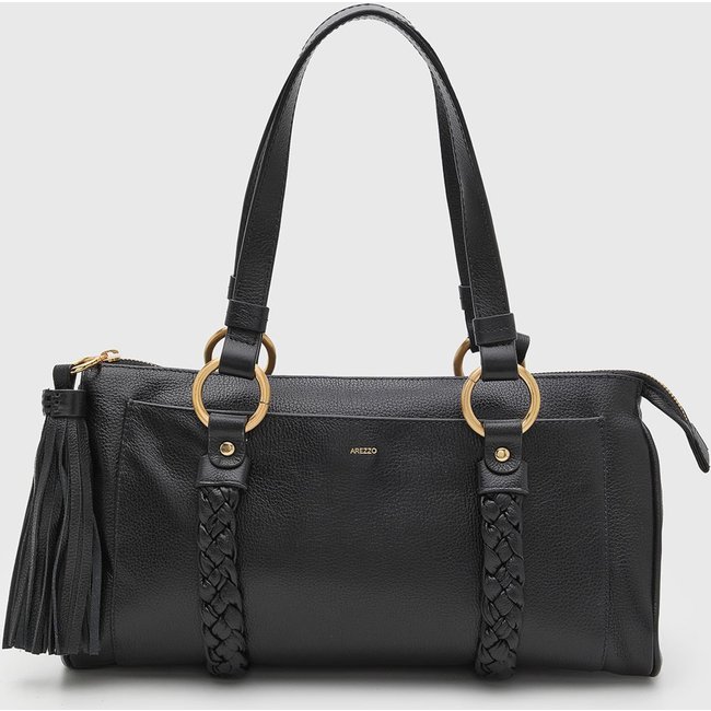 Bolsa Feminina Arezzo Alça Trançada Preta