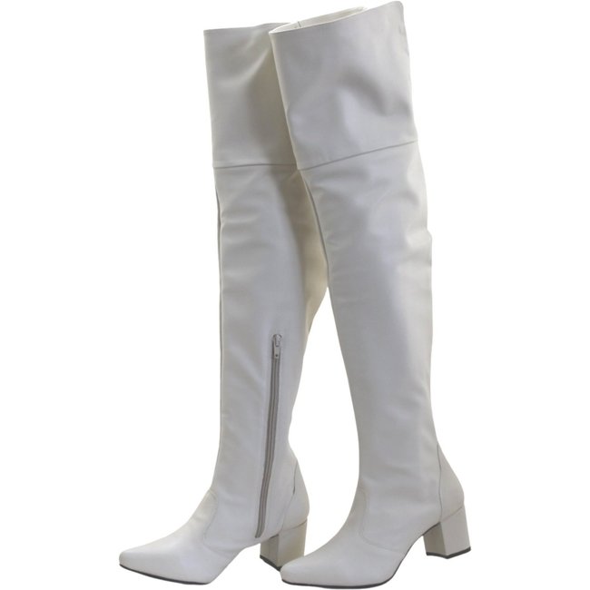 Botas Femininas Over Knee Lirom Cano Longo Coxa Salto Bico Fino Confortável