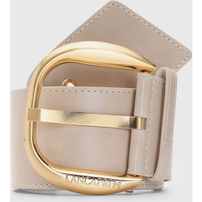 Cinto Feminino Lança Perfume Largo Fivela Metal Off-White