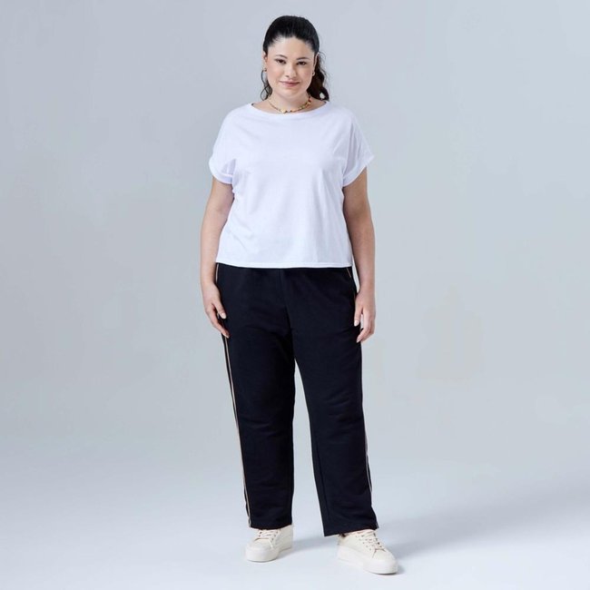 Blusa Tech Air Recorte Plus Feminina Branco