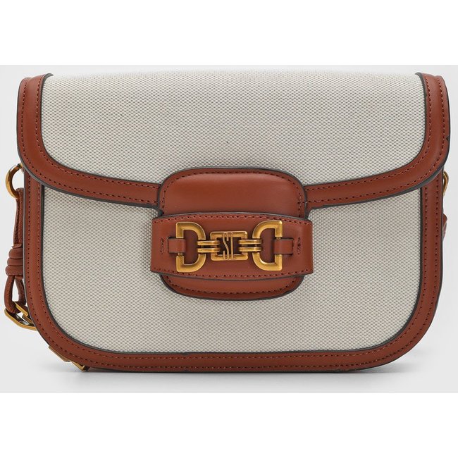 Bolsa Tiracolo Santa Lolla Color Block Texturizada Off-White
