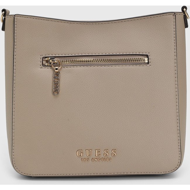 Bolsa Média Guess Alça Larga Porta Moedas Taupe