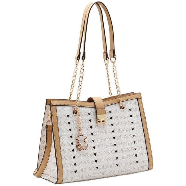 Bolsa Feminina Chenson Cristal Monograma 3485400 Bege