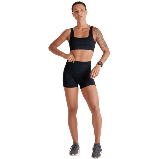 Short Lupo Canelado - Feminino - 9990 - preta
