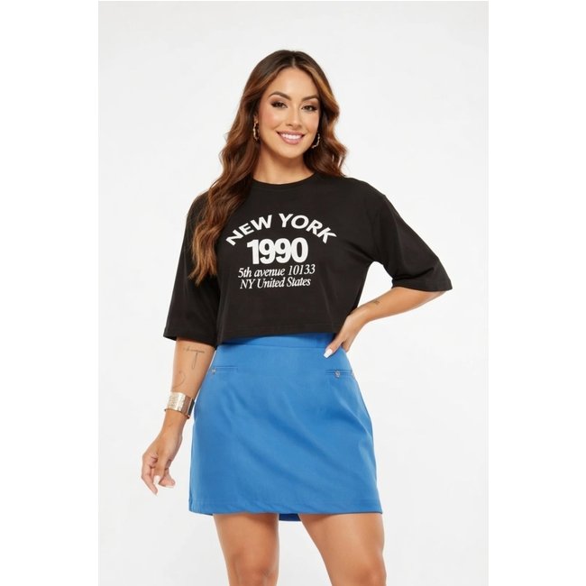 Cropped Oversize D Bell Outlet Fashion New York Preta