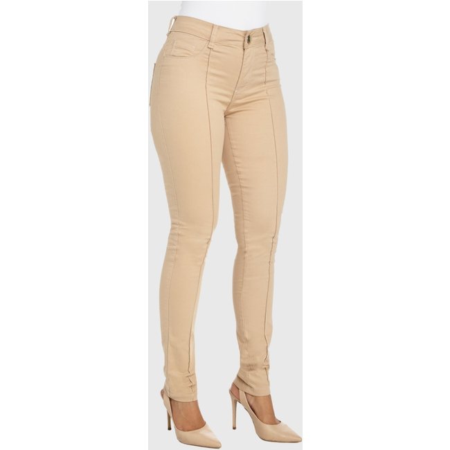 Calça Sarja HNO Jeans Skinny Color Bege