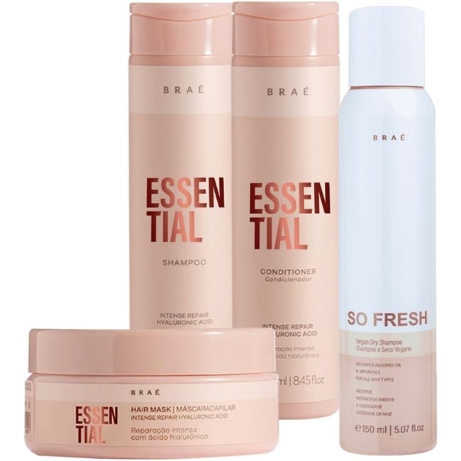 Kit Braé Essential So Fresh - Máscara P (4 produtos)