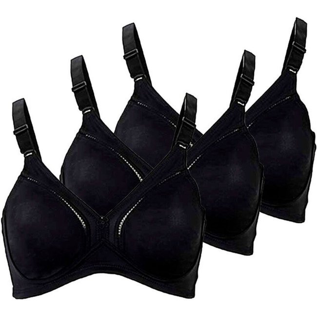 Kit com 3 Sutiãs Sustentação Gallard Control Demillus 78808/78908 Taça B Preto