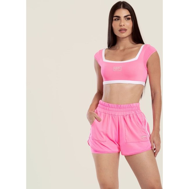 Short Style Rosa Confete Poliamida Soft Donna Carioca