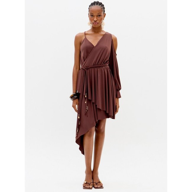 Vestido Curto Assimétrico Lança Perfume