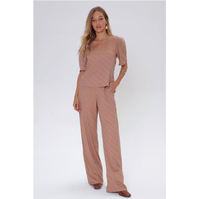 CALÇA JOGGING EVIDENZA CAFE LATTE Gatabakana