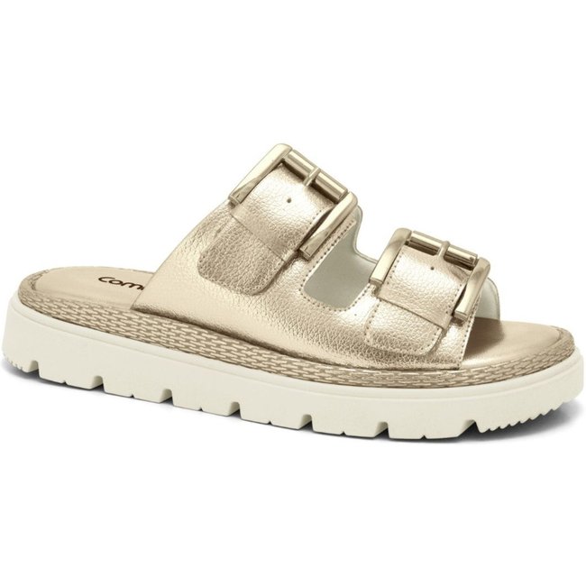 Chinelo Slide Feminina com Fivela Dupla Ouro Comfortflex 2446402-1