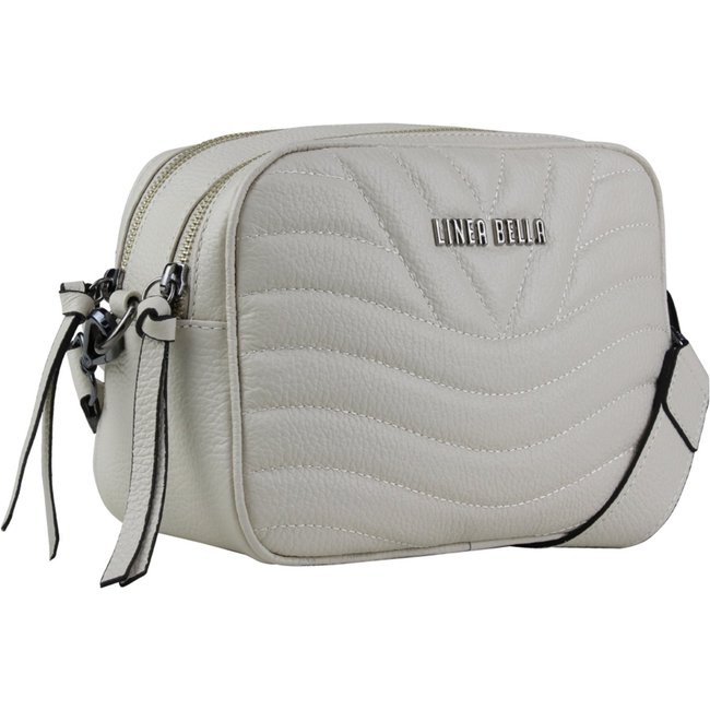 Bolsa Feminina em couro Linea Bella 5211 Off White