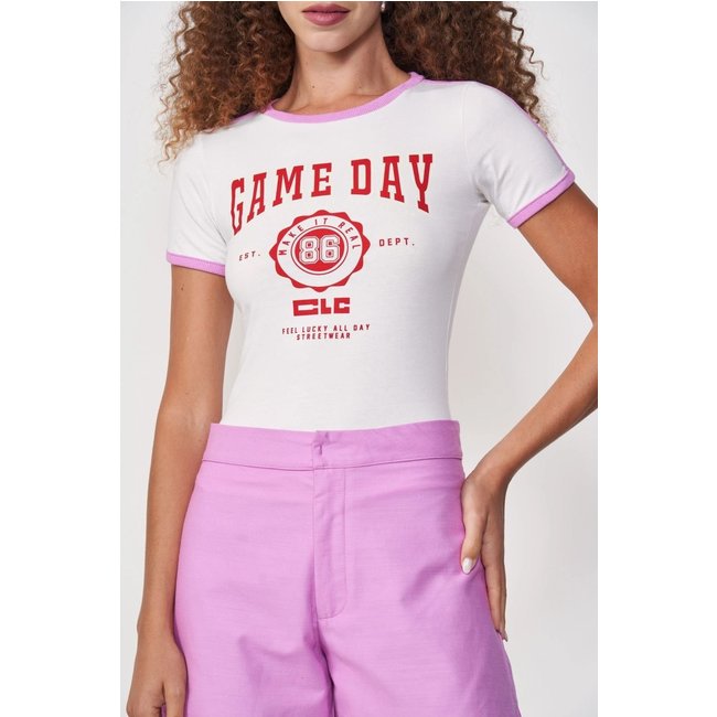 Camiseta Colcci Off/Rosa