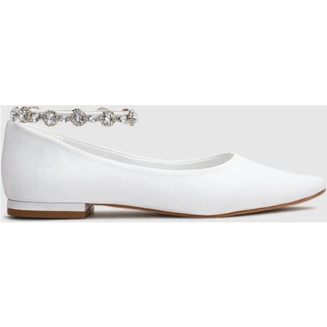 Sapatilha Noiva Com Pedrarias CBK Velvet Branco