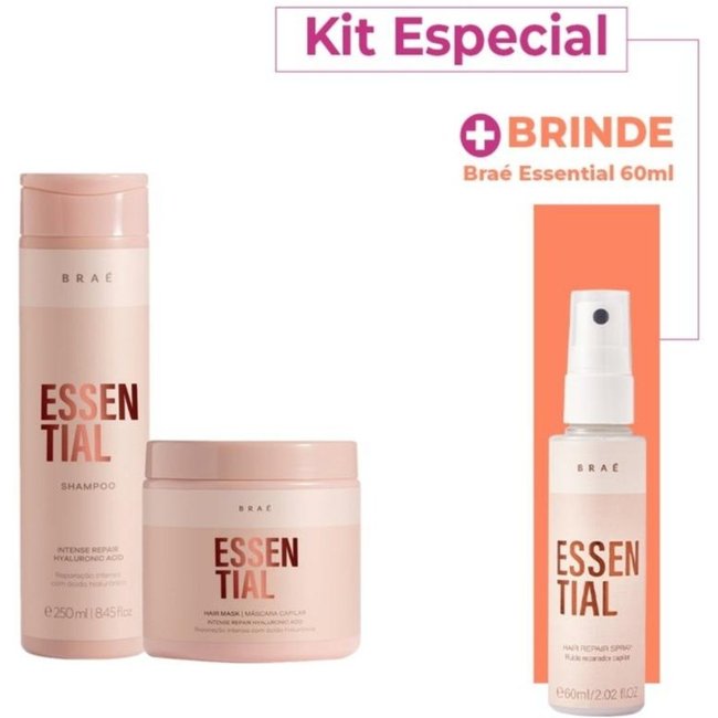 Kit Braé Essential Shampoo e Máscara G Especial (2 produtos)