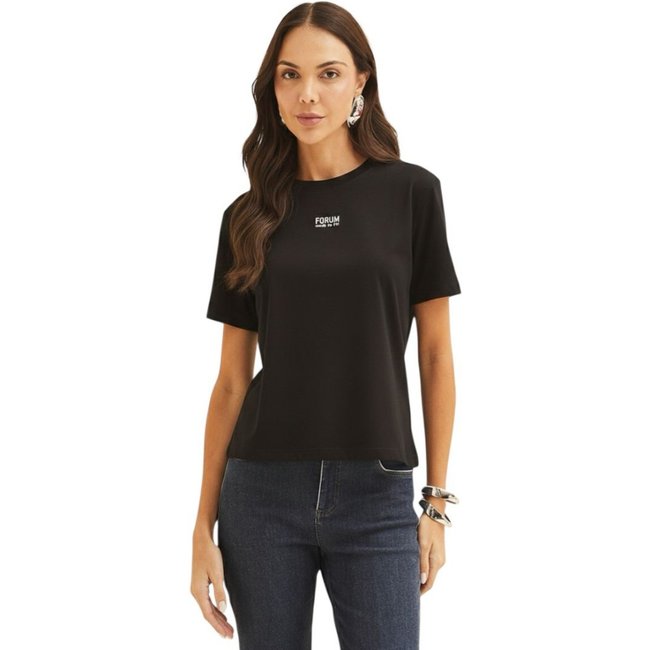 Camiseta Feminina Manga Curta Forum Preto