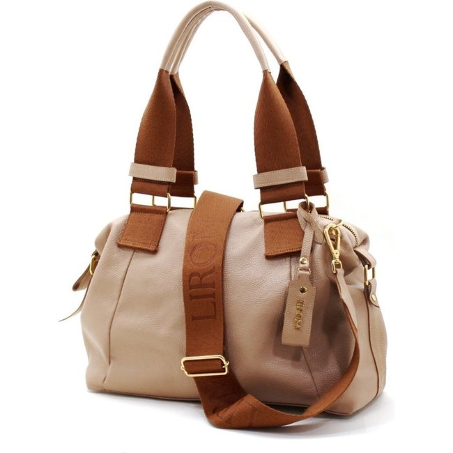Bolsas Femininas Em Couro Marca Lirom Alta Qualidade Luxuosa Sofisticadas Nude