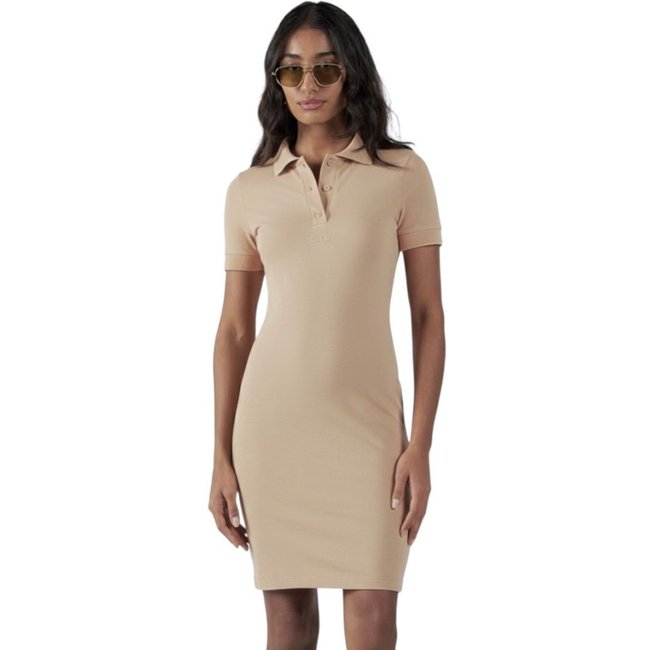 Vestido Polo Slim Curto Colcci CLC Bege Paper
