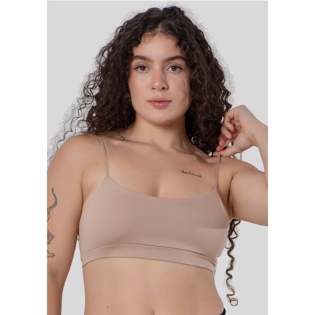 Top Alcinha Anágua Cropped Segunda Pele Feminino