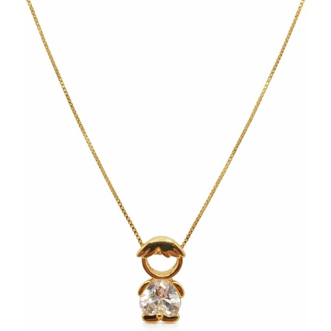 Gargantilha Menino Banhada a Ouro 18k