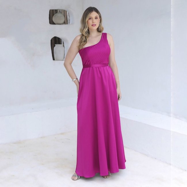 Vestido De Festa Auston Grega Pink