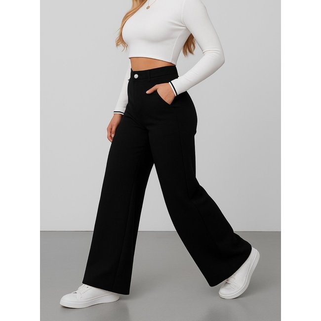 Calça Jeans Wide Leg Preta Alpha Street Wear Premium vibe street, corte perfeito e caimento impecável