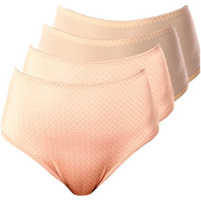 Kit com 4 Calcinhas Alta Nova Bibelô Demillus 57487 Amarelo