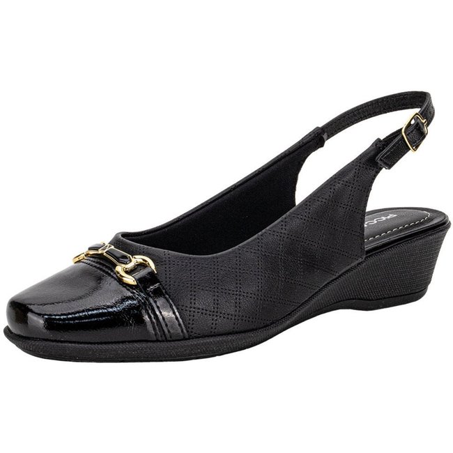 Sapato Feminino Anabela Piccadilly 143246 0083246 Preto
