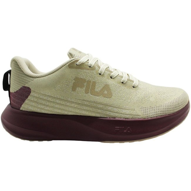 Tênis Fila Endurance Bege/Borgonha Feminino Fila Bege