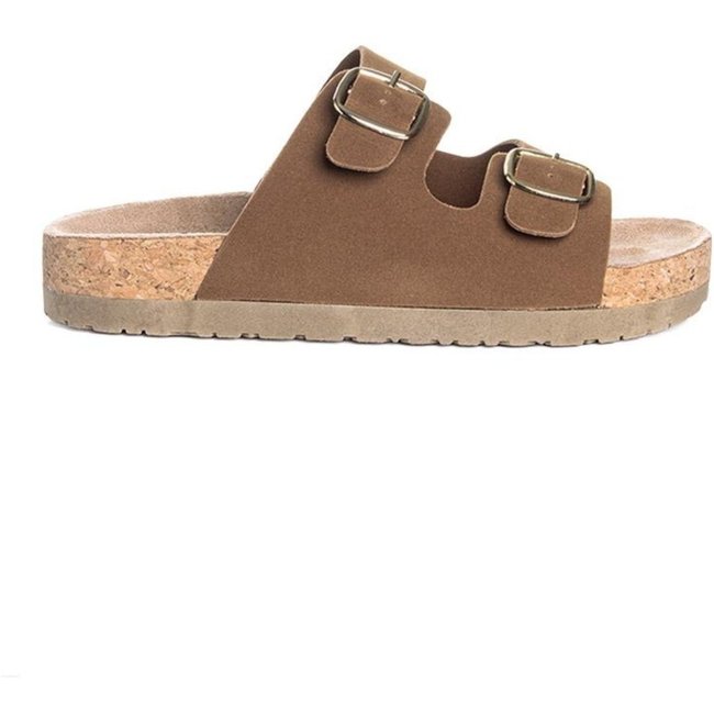 Tamanco Flatform Pixolé Fivelas Avela Incolor