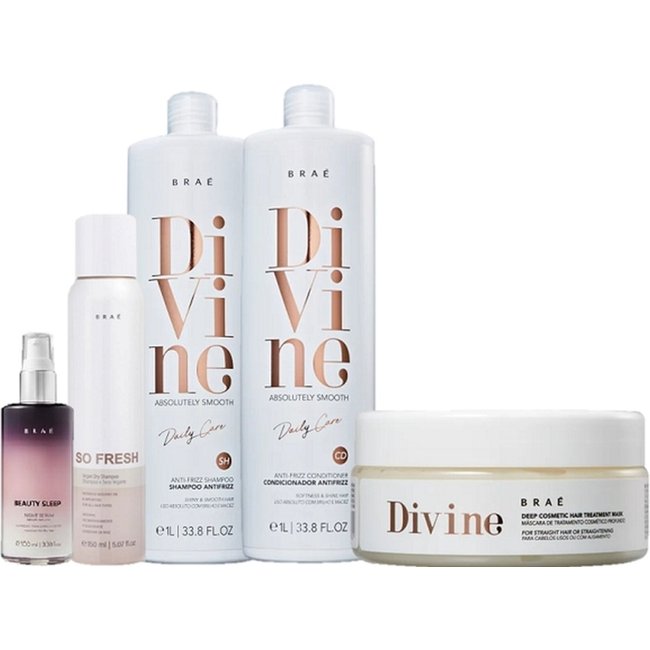 Brae Divine Anti Frizz Duo 1L Mascara 200g Beauty Sleep 100ml e So Fresh 150ml