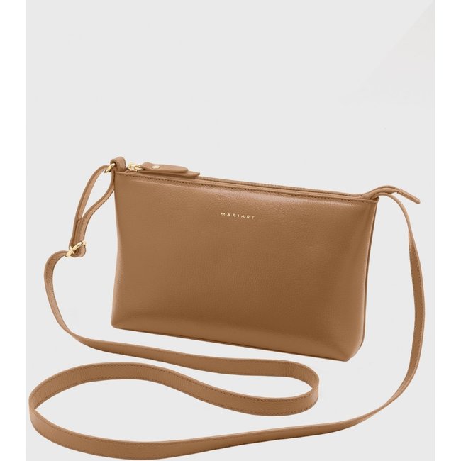 Bolsa Transversal Couro Mariart Salsa Macadâmia