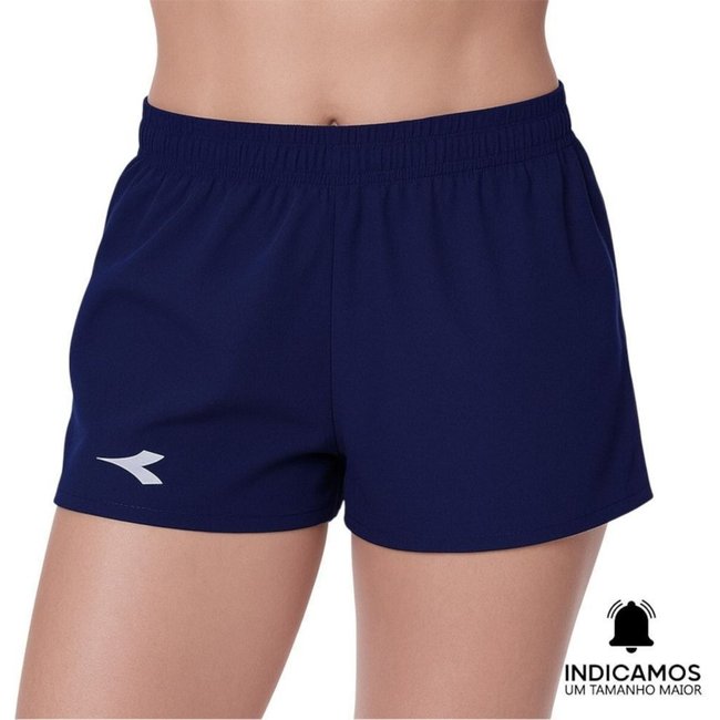 Short Diadora Small Logo Teamwear Feminino - Azul - diadora