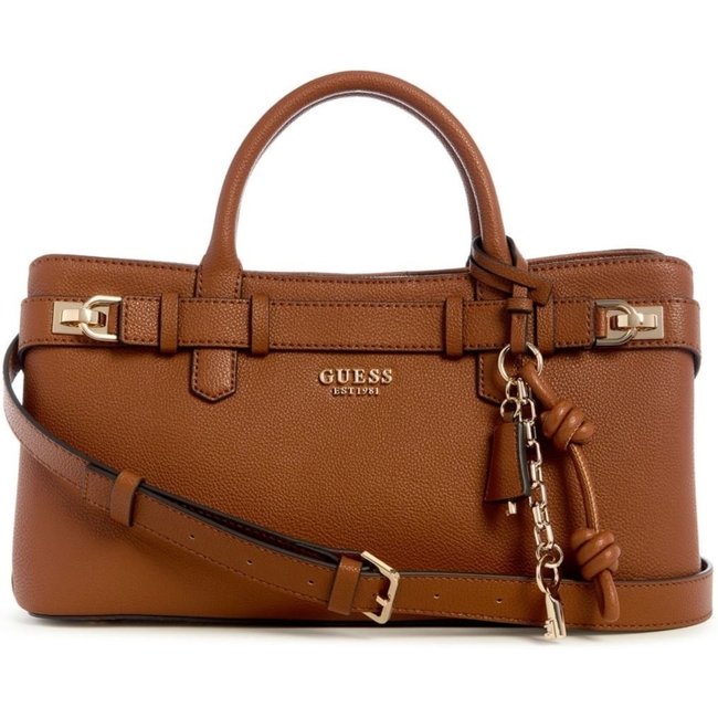 Bolsa Guess Gregoria Girlfriend Satchel Marrom