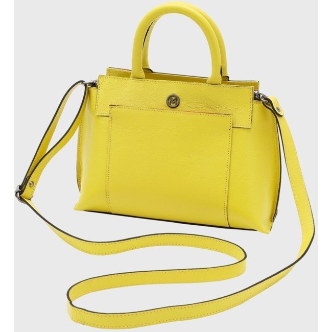 Bolsa de Couro Transversal Mariart Mini Rubi Citrus