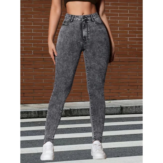 Calça Jeans Skinny Feminina Safira Moda Colada Grafite