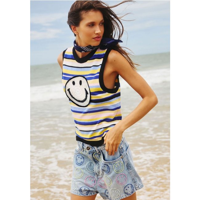 Blusa Tricô Com Patch Smiley My Favorite Things