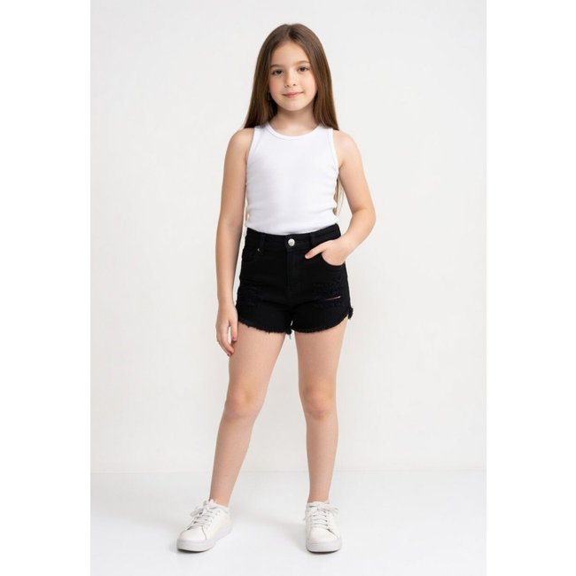 Short Jeans D Bell Outlet Fashion Classic Preto