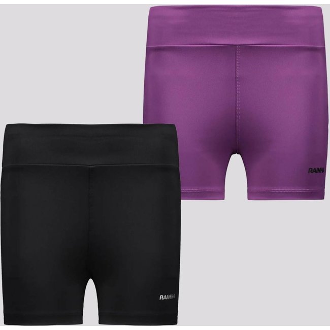 Kit 2 Bermudas Rainha UV 50+ Classic Feminina Preta e Roxa