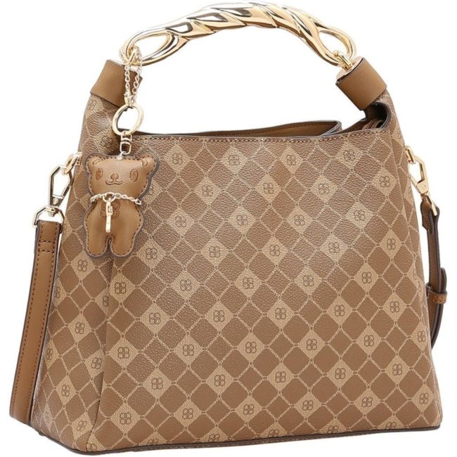 Bolsa Feminina Chenson Monograma Elemento Gráfico 3485388 Natural